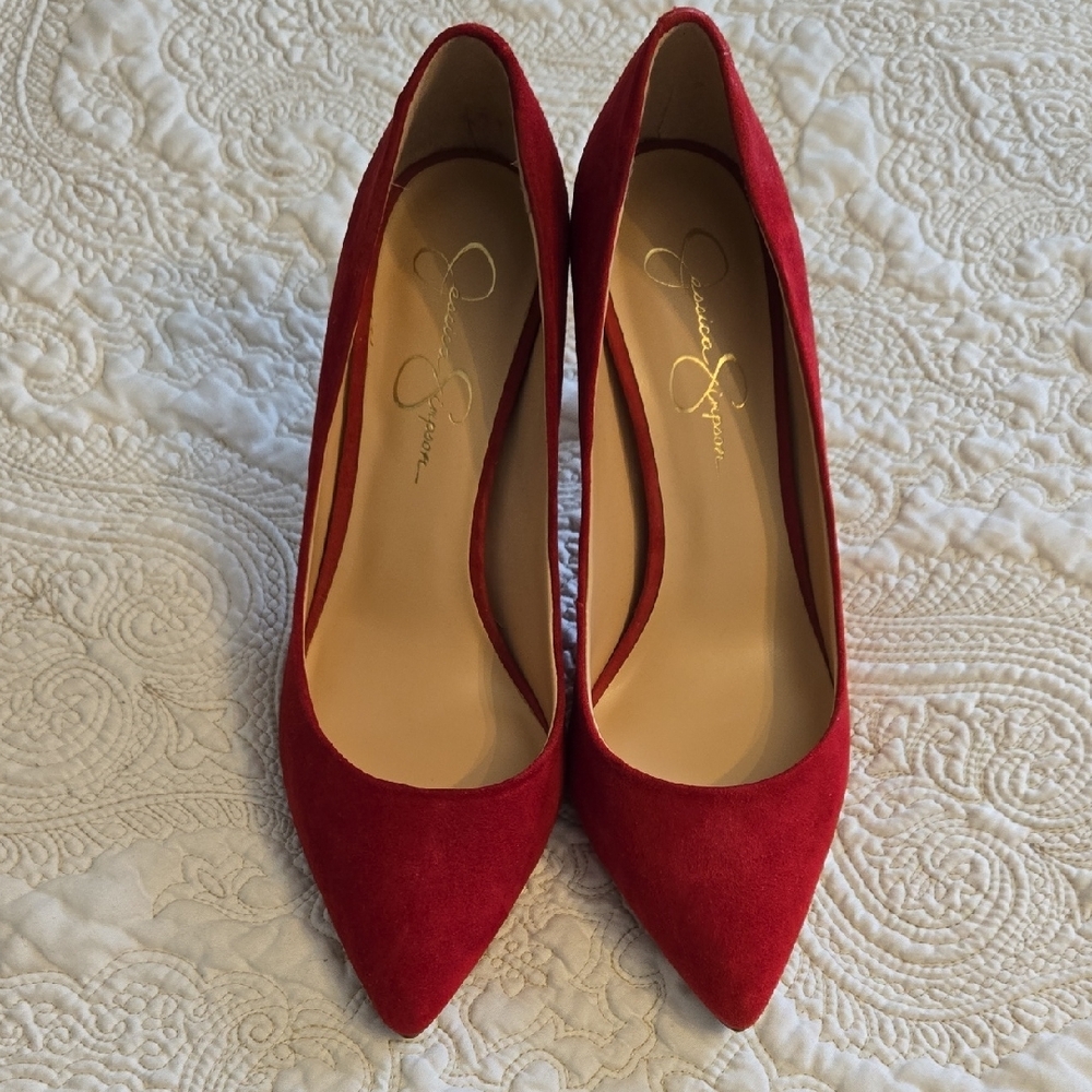 Jessica Simpson Bold Red Heels
